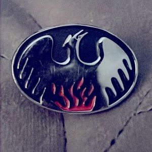 Vintage Kinney Co. Silver Tone Enamel Clip